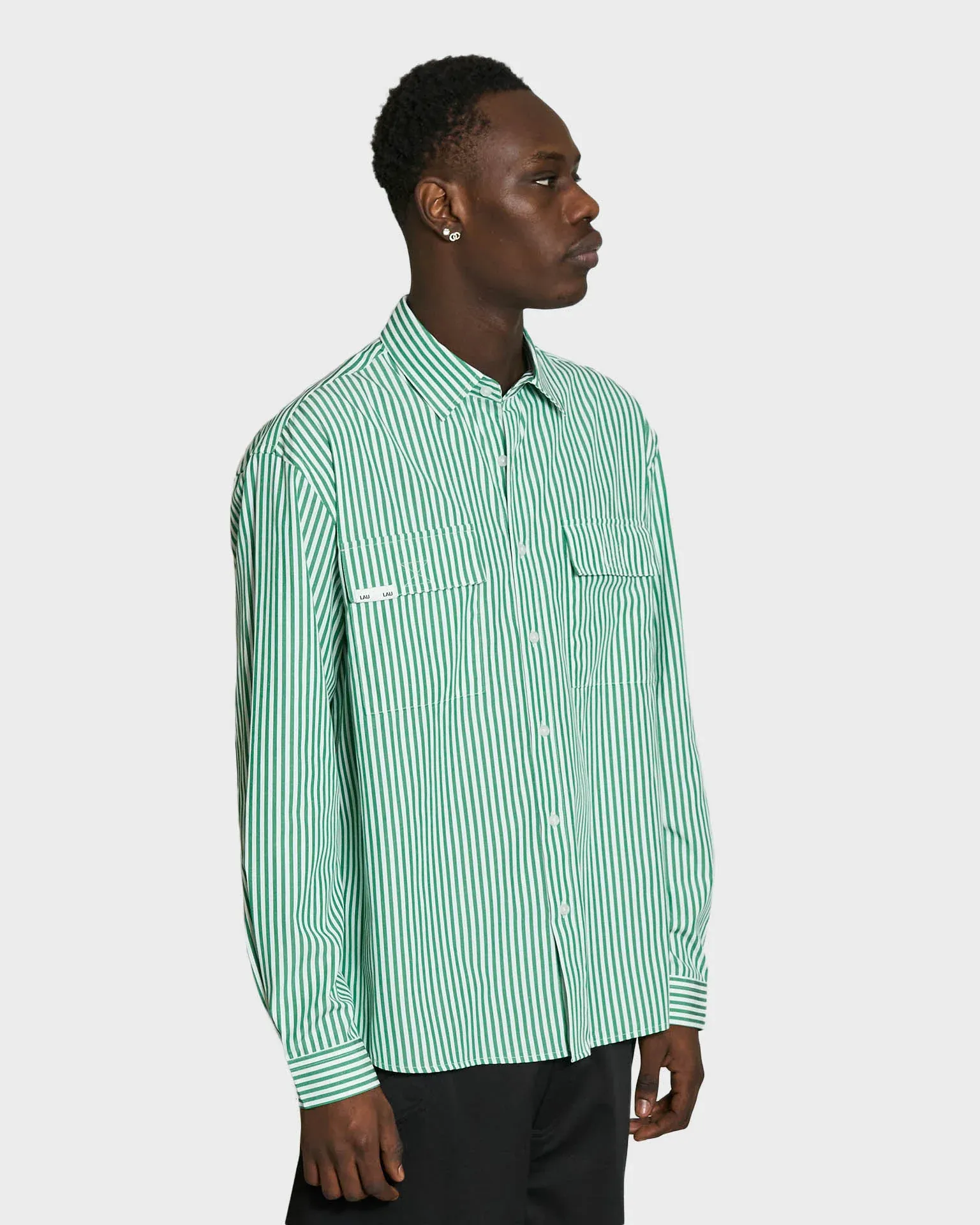 STRIPED SHIRT - Green