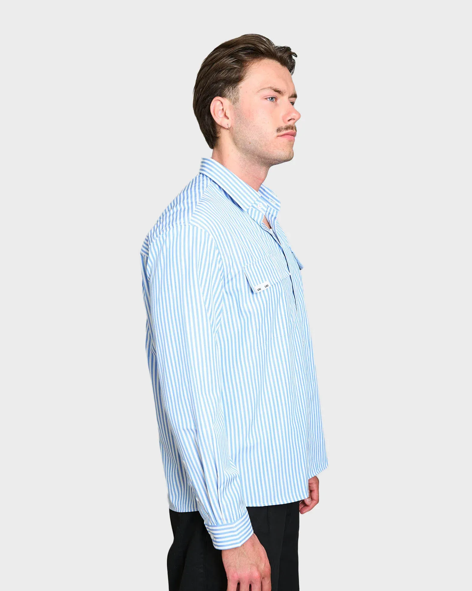 STRIPED SHIRT - Blue